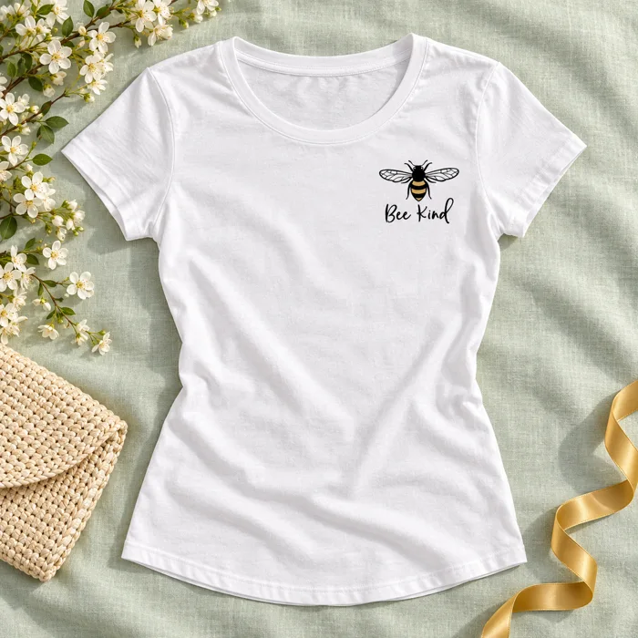 Camiseta Un pequeño corazón, Blanca