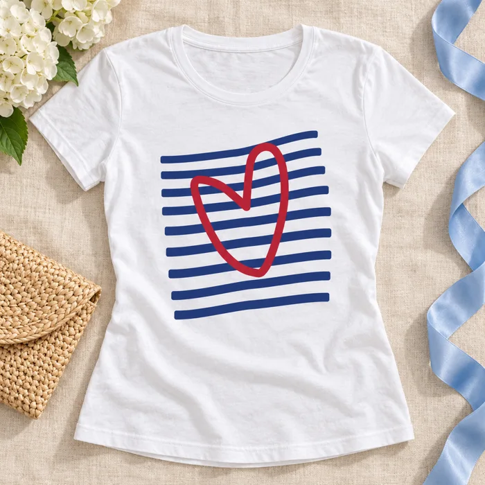 Camiseta Amor entre líneas, Blanca