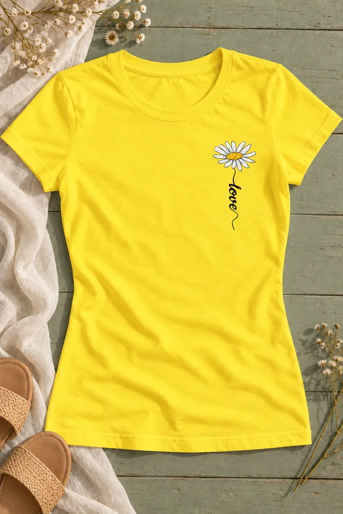 Camiseta Un poquito de sol, Amarillo vivo